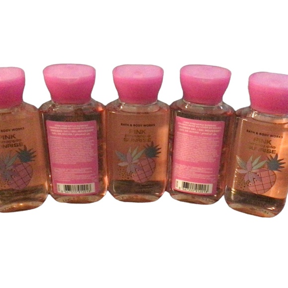 5 Pink Pineapple Sunrise Travel Size Shower Gel 3 fl.oz. Bath & Body Works - Picture 2 of 2